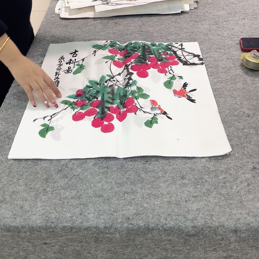 国画纯手绘宣纸画心花鸟