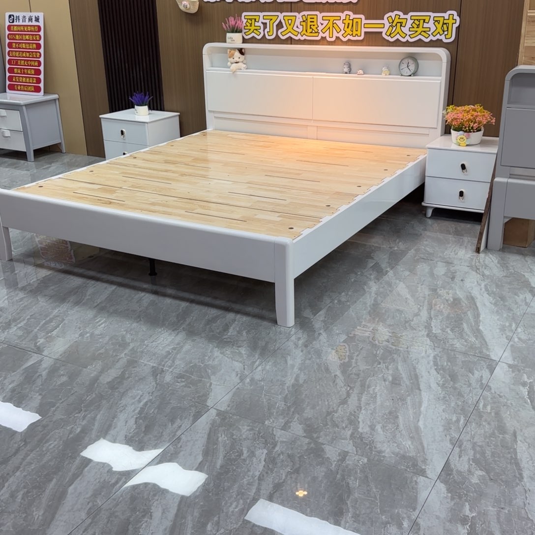 用***唐北欧高颜值实木大床