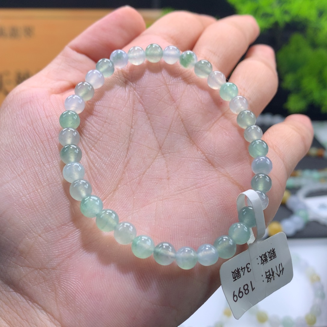 翡翠未镶嵌手链卡5.5