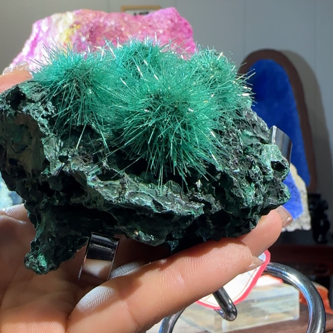 紫砂矿物晶体摆件谢**?