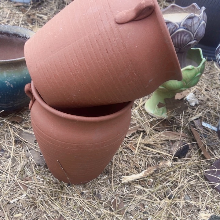 紫砂花盆高度21口20