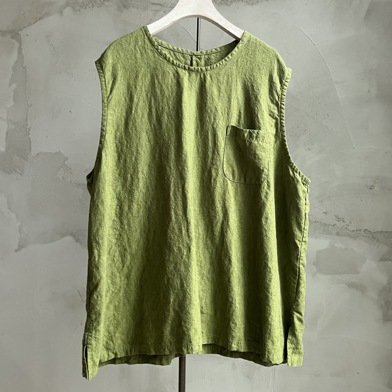 沉香布衣草堂休自制闲背心2025夏色织 短衣C25u06115