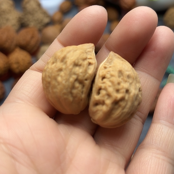 文玩核桃把件半壁手捻1989