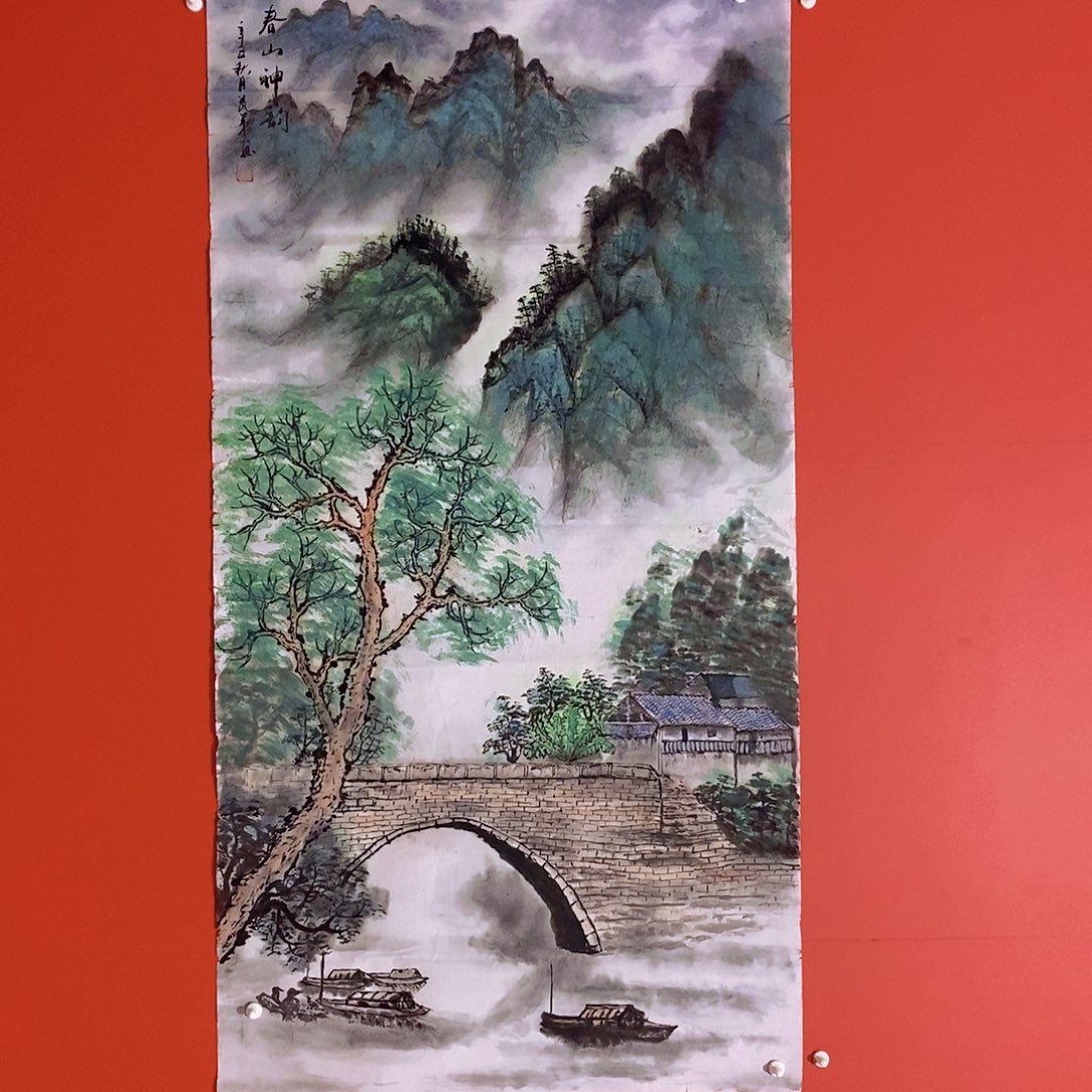 国画山水花鸟国画作品