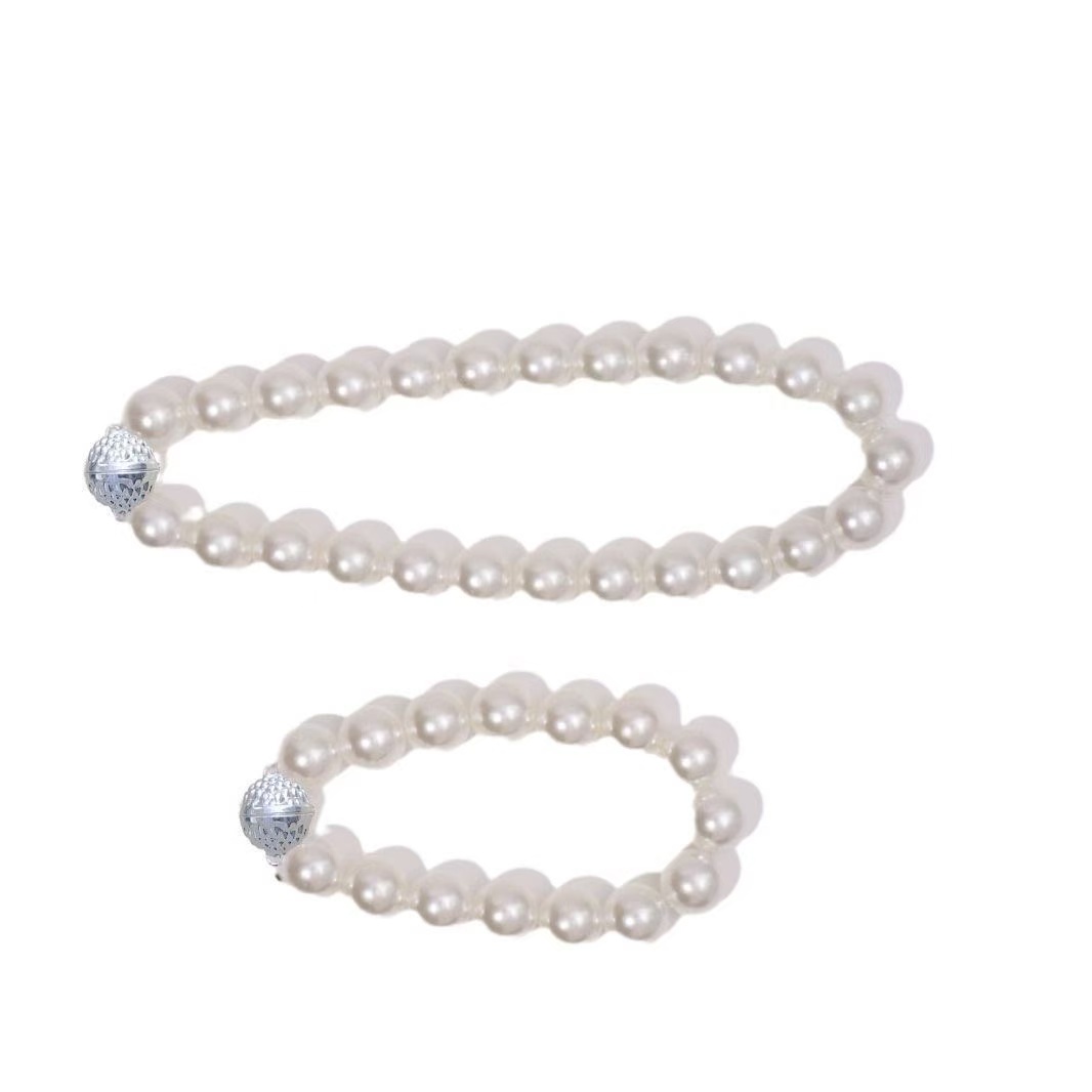 珍珠绑带扣磁铁免打孔