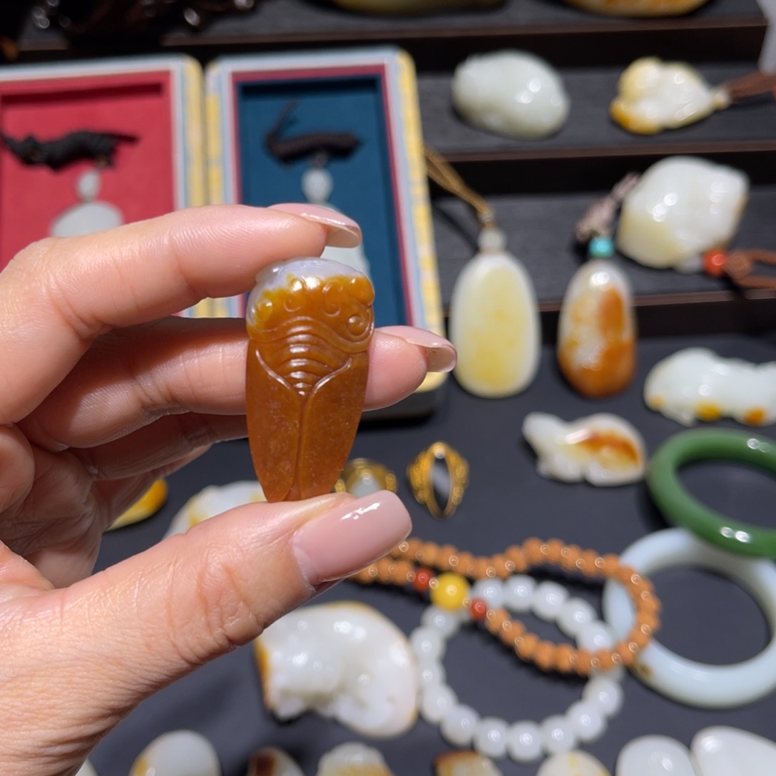 和田玉未镶嵌吊坠(不含链)