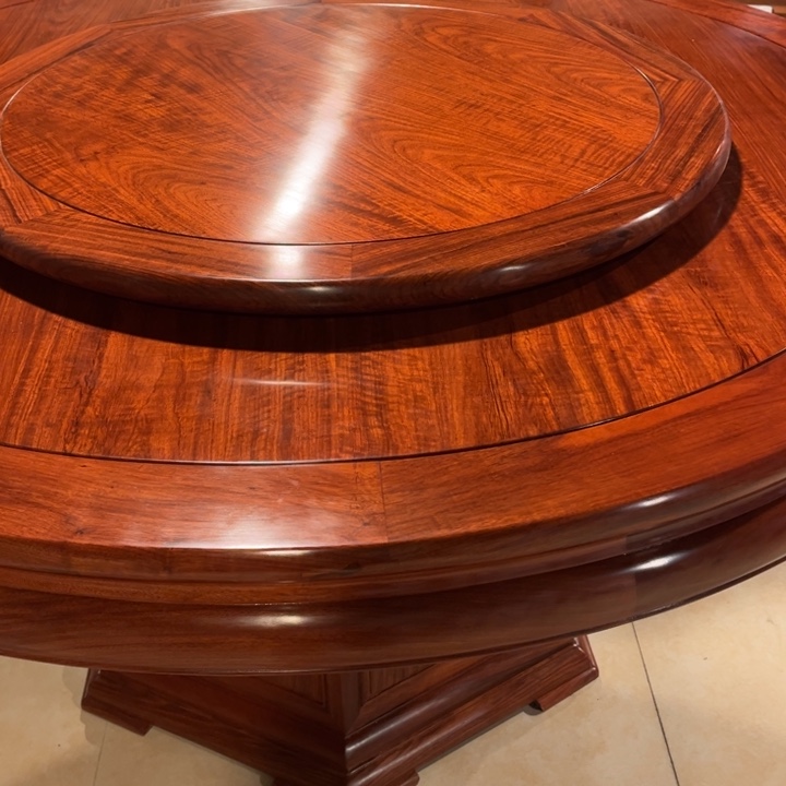 紫檀木类柜类家具重****博缅甸花梨木圆桌