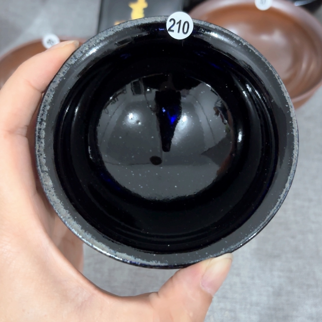 茶盏子衿手工柴烧盏长林210乌金微瑕