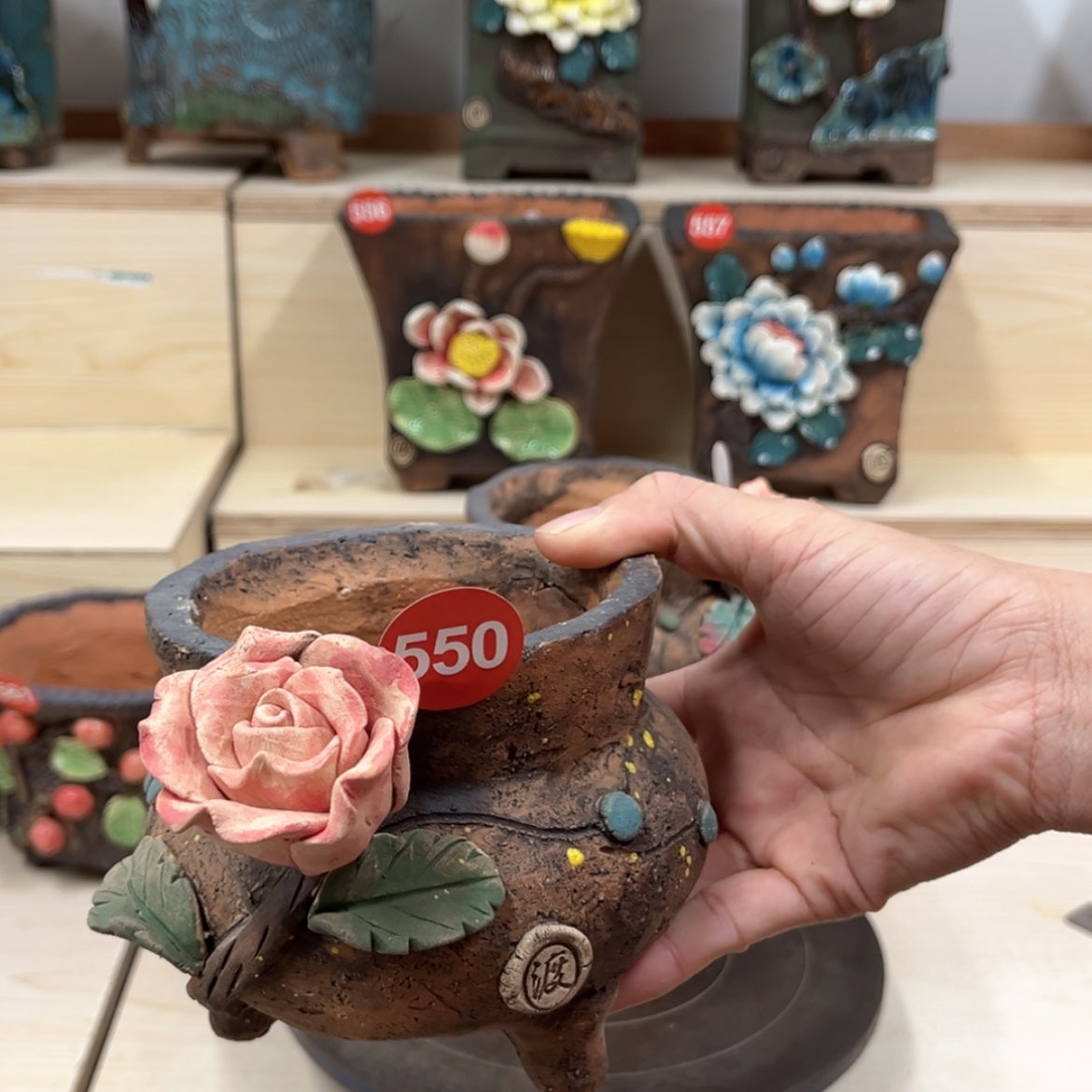 【闪购商品】紫砂花盆550微瑕号内口9.5外高11