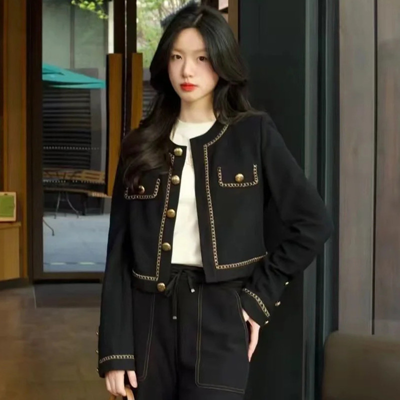 【商场同款】2025秋季女装百搭显瘦短款小香风外套上衣1400677