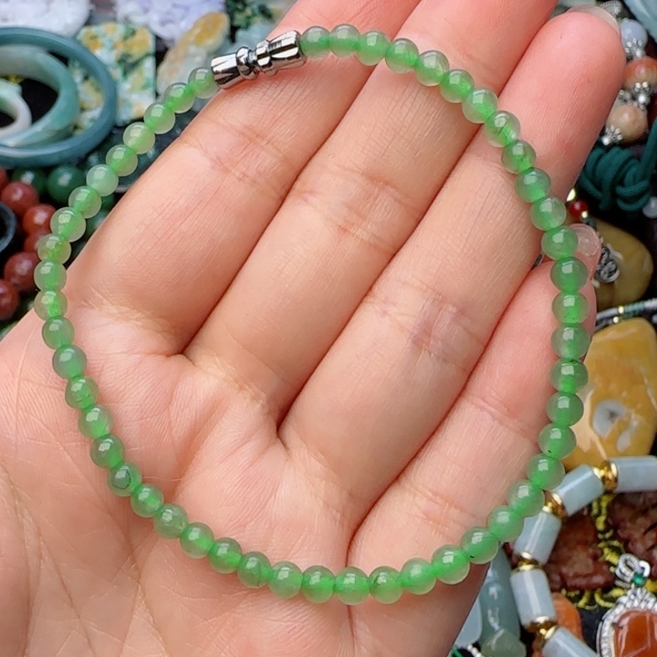 翡翠颈饰未镶嵌天然A货122