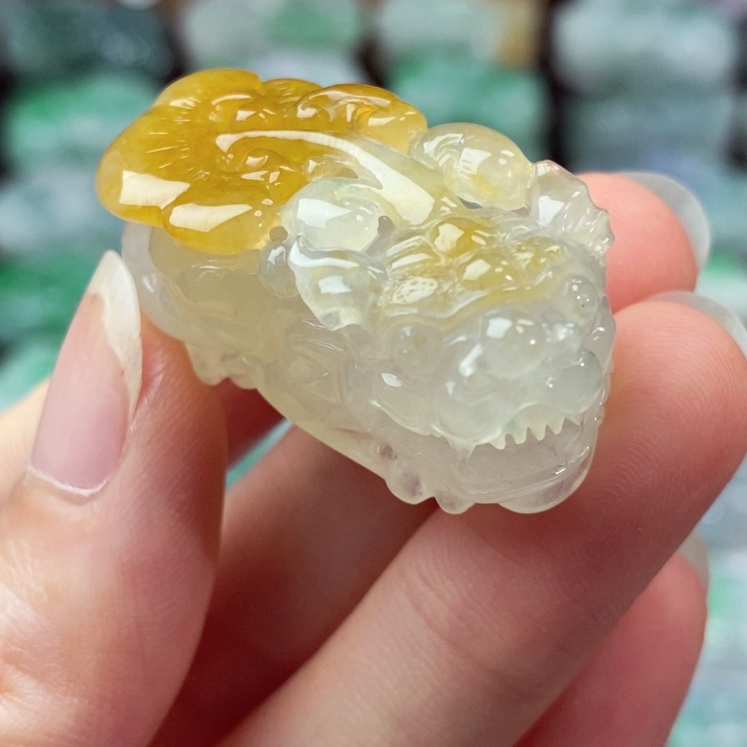 翡翠未镶嵌颈饰天然