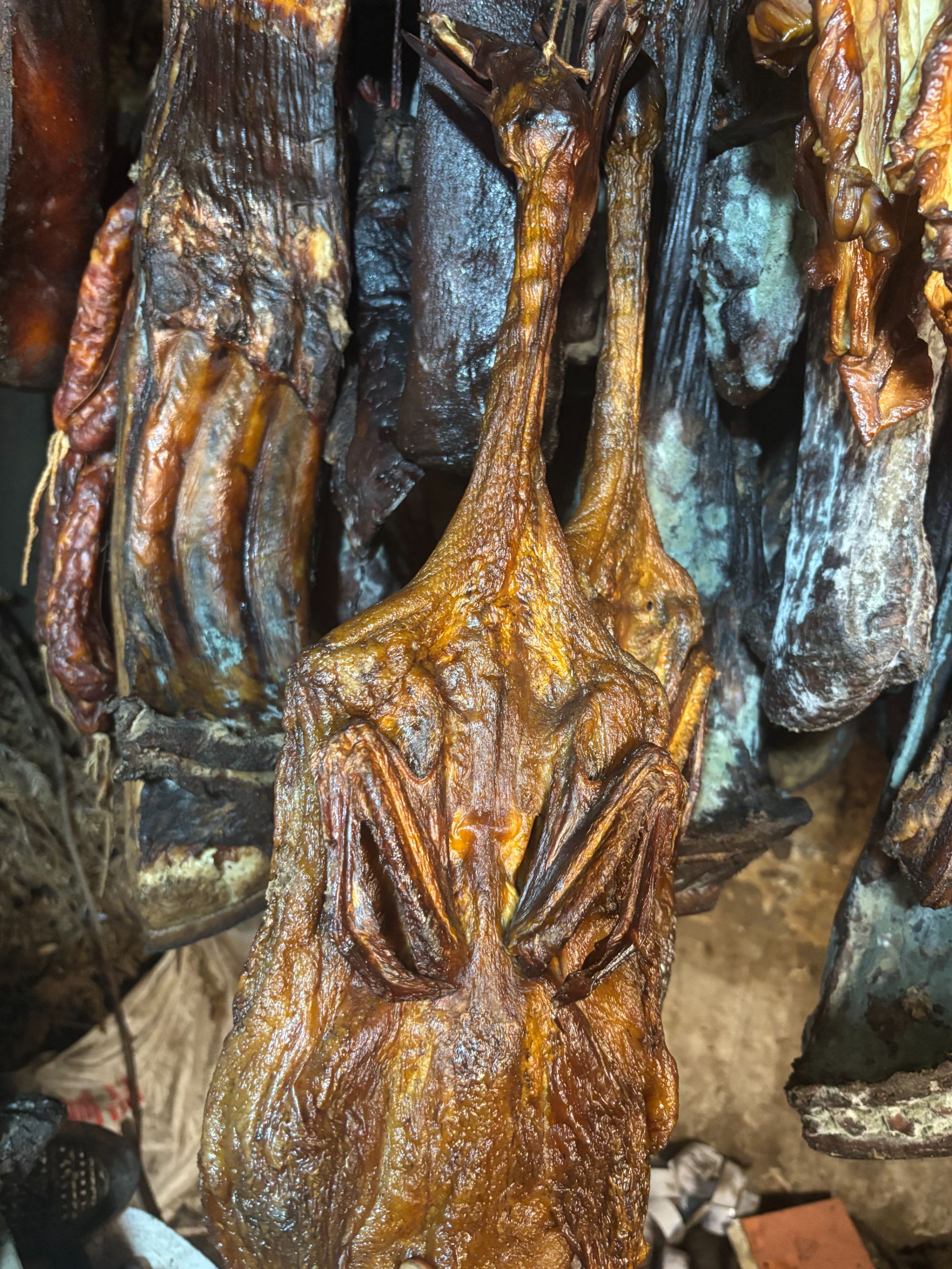 【腊板鸭】农家散养烟熏腊板鸭咸香腊味