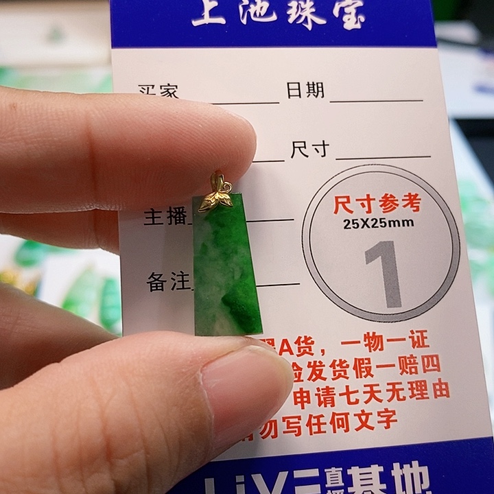 【闪购商品】翡翠颈饰18K金镶嵌翡翠