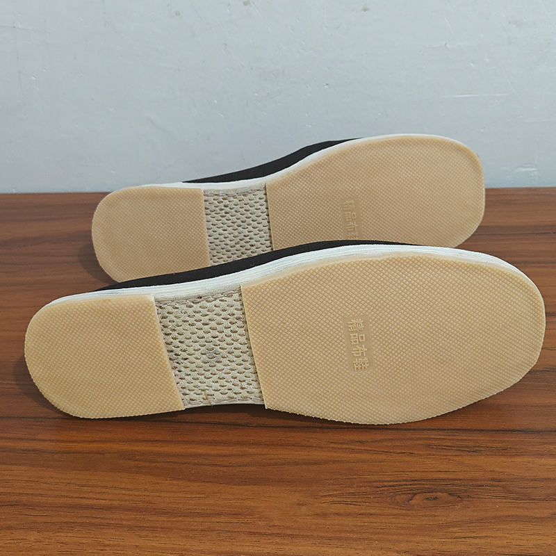 鞋底加胶纯手工纳底麻绳千层底吸汗防臭布鞋手工千层底耐磨款改良