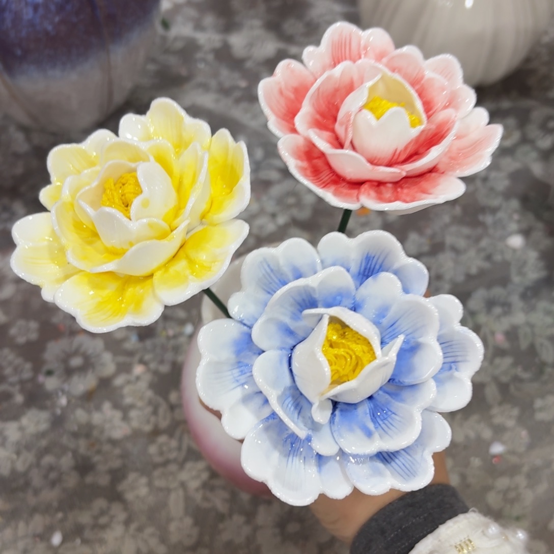 陶瓷花拍满20元发货退款拉黑