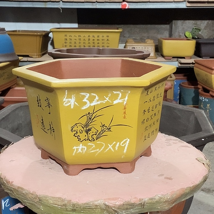 宜兴紫砂花盆花盆