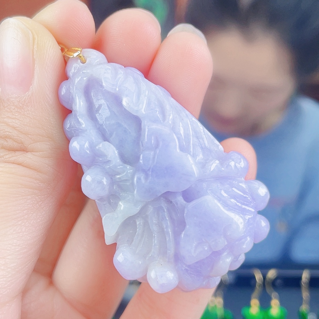 翡翠未镶嵌耳饰饰品