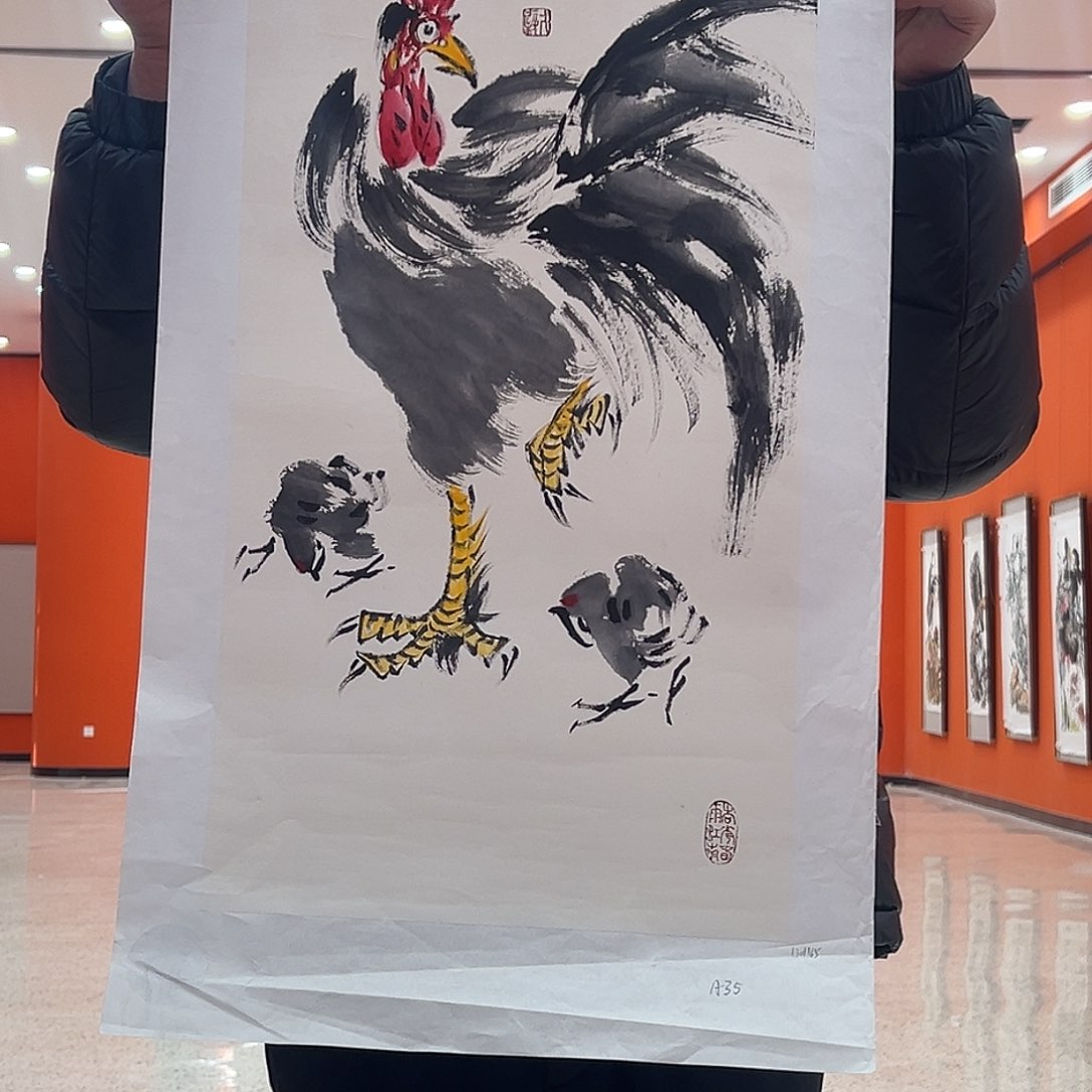 国画戈炳南国画作品带授权