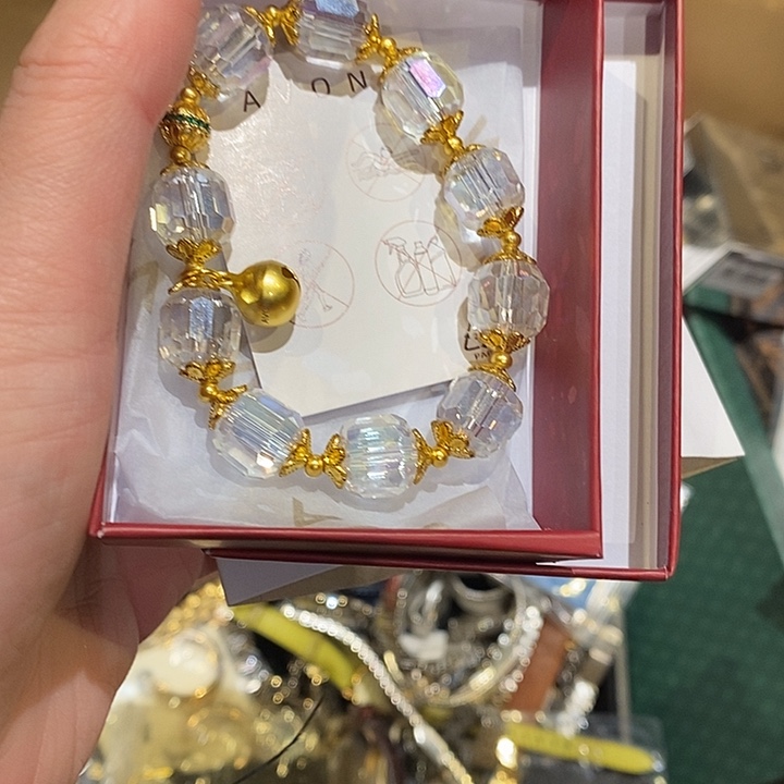 水***。中古香水项链手链耳饰耳钉锆石（处理）