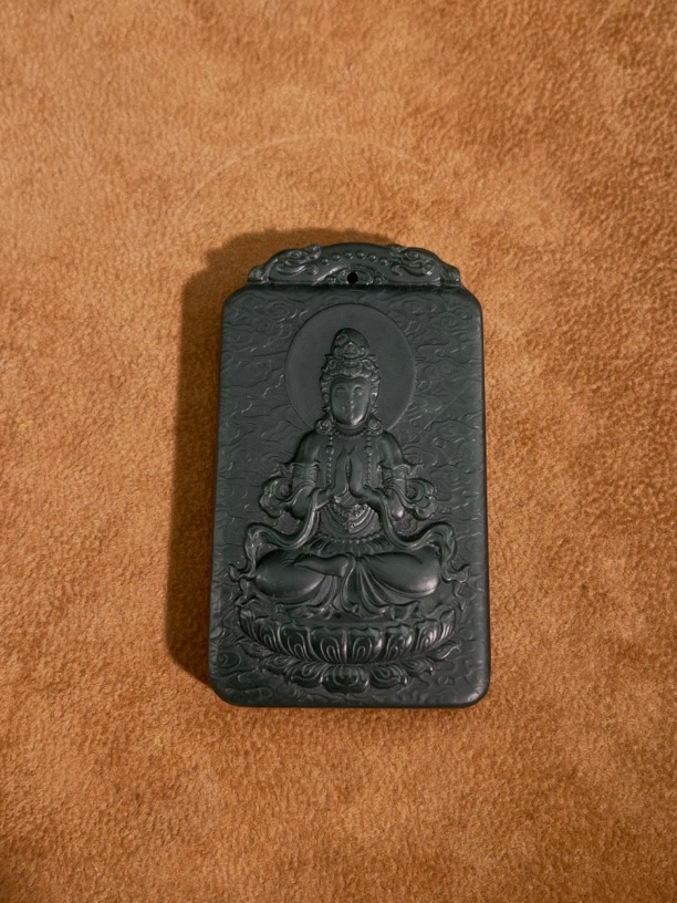 天然和田玉观音挂件GYL82