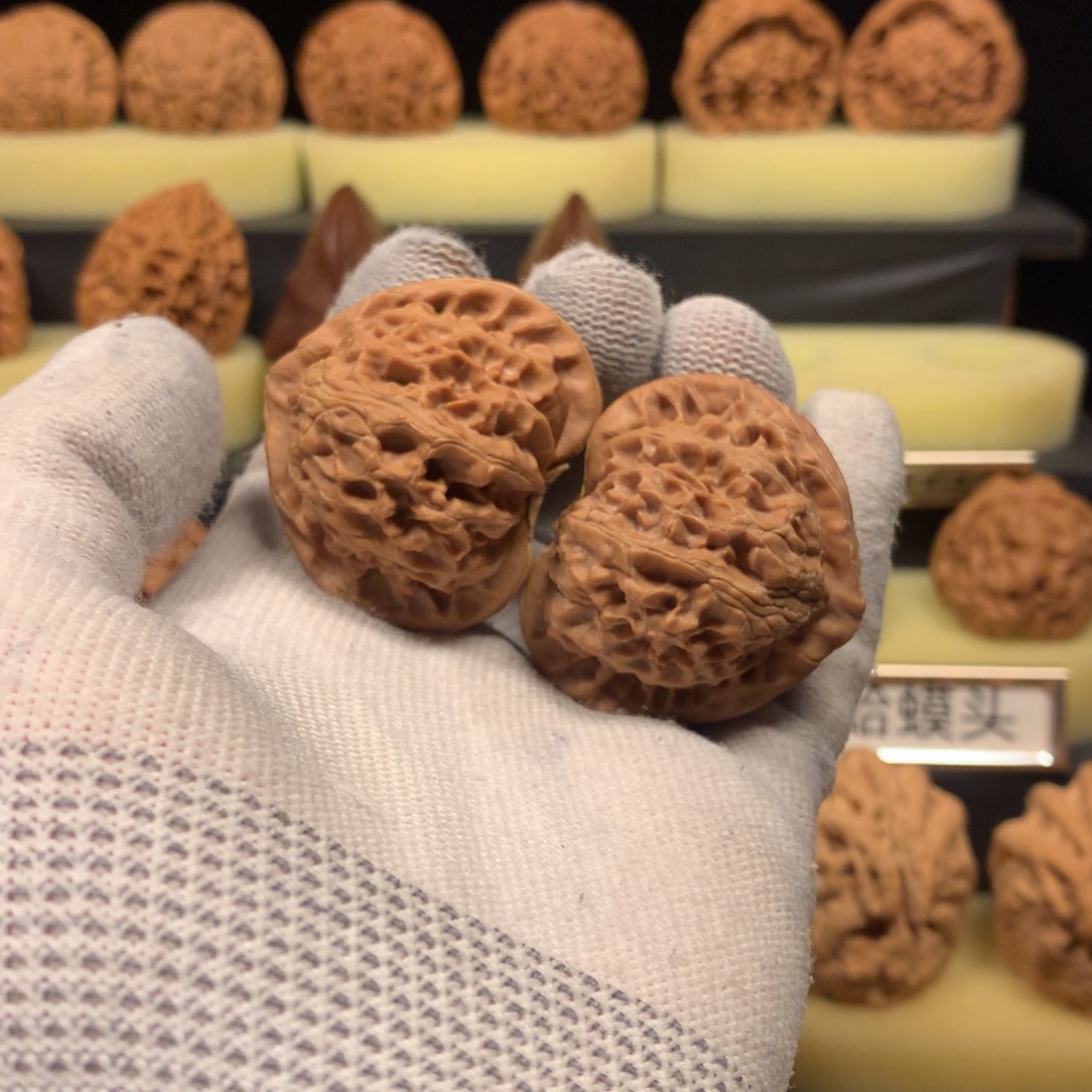 波***羊桃核把件宫灯核桃42