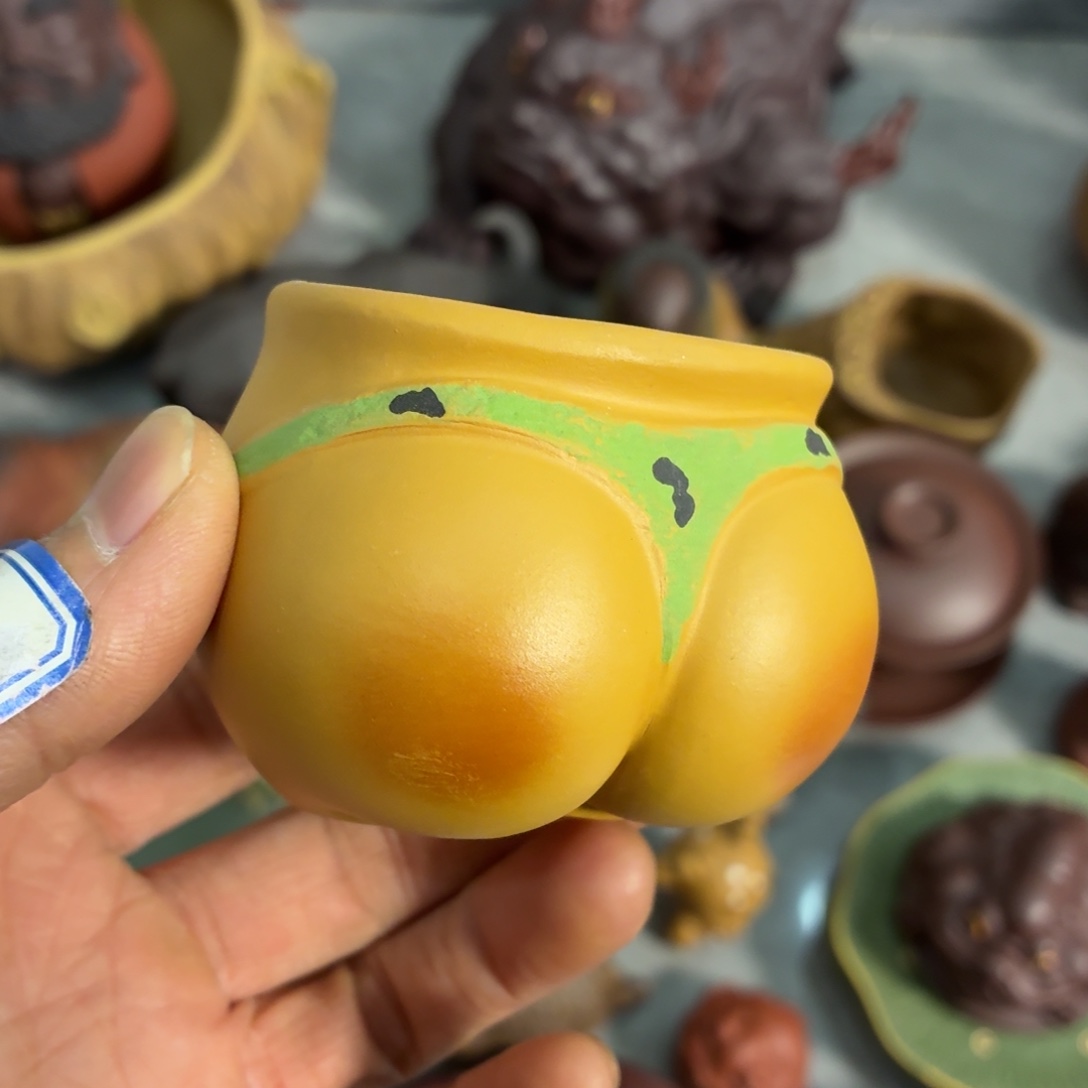 等***来茶杯紫砂瑕疵不退不换介意勿拍