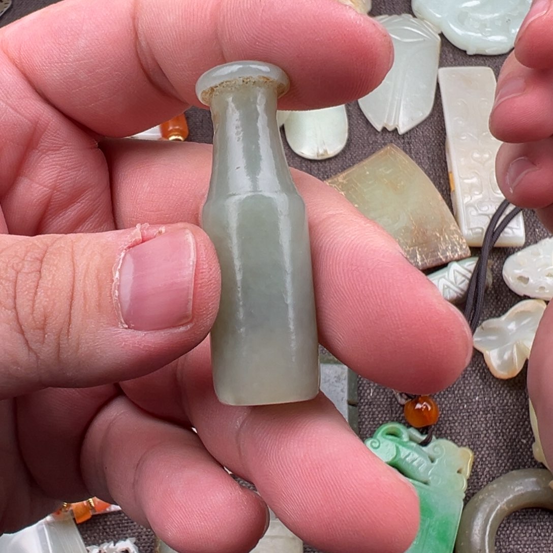 【闪购商品】和田玉2清代和田玉烟嘴