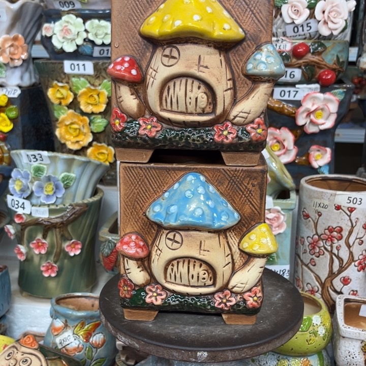 紫砂花盆粗陶材质多肉花盆