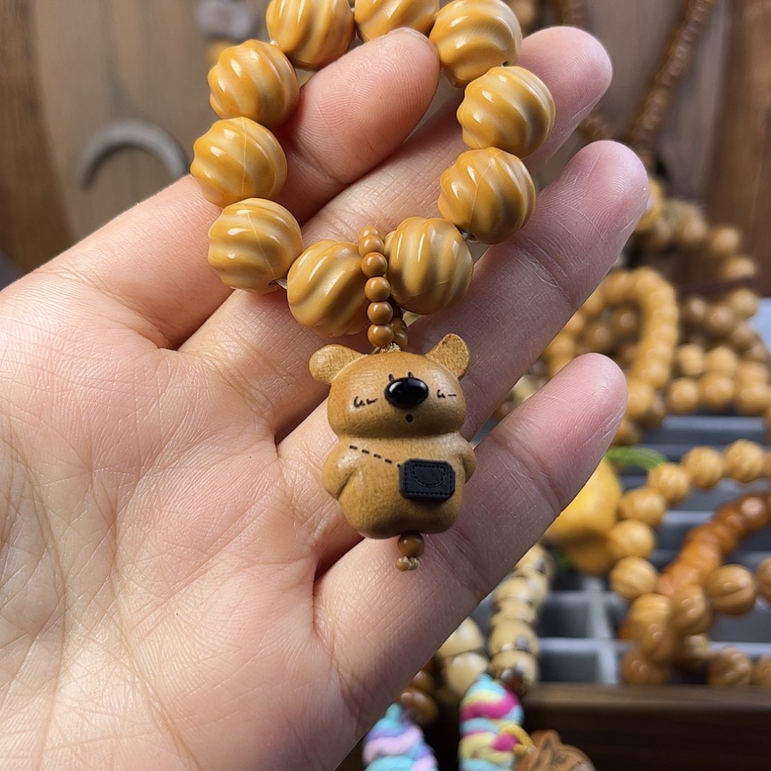 猴头核桃吊坠天然猴头核桃手串手持手捻标题 