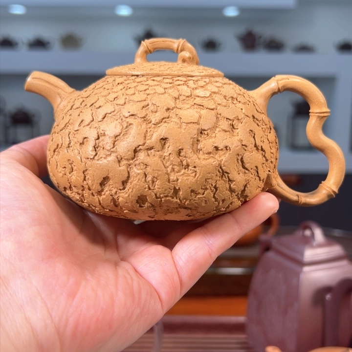 紫砂茶壶供春黄金段