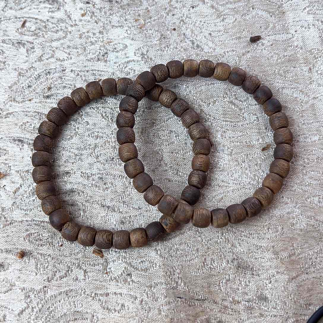 沉香手串06鼓珠沉水多样性发一沉香手串