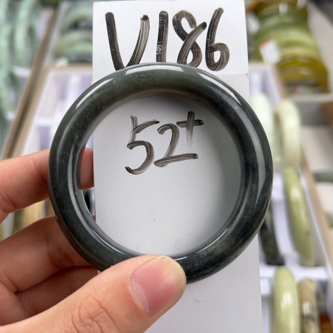 岫玉手镯未镶嵌天然岫玉微瑕