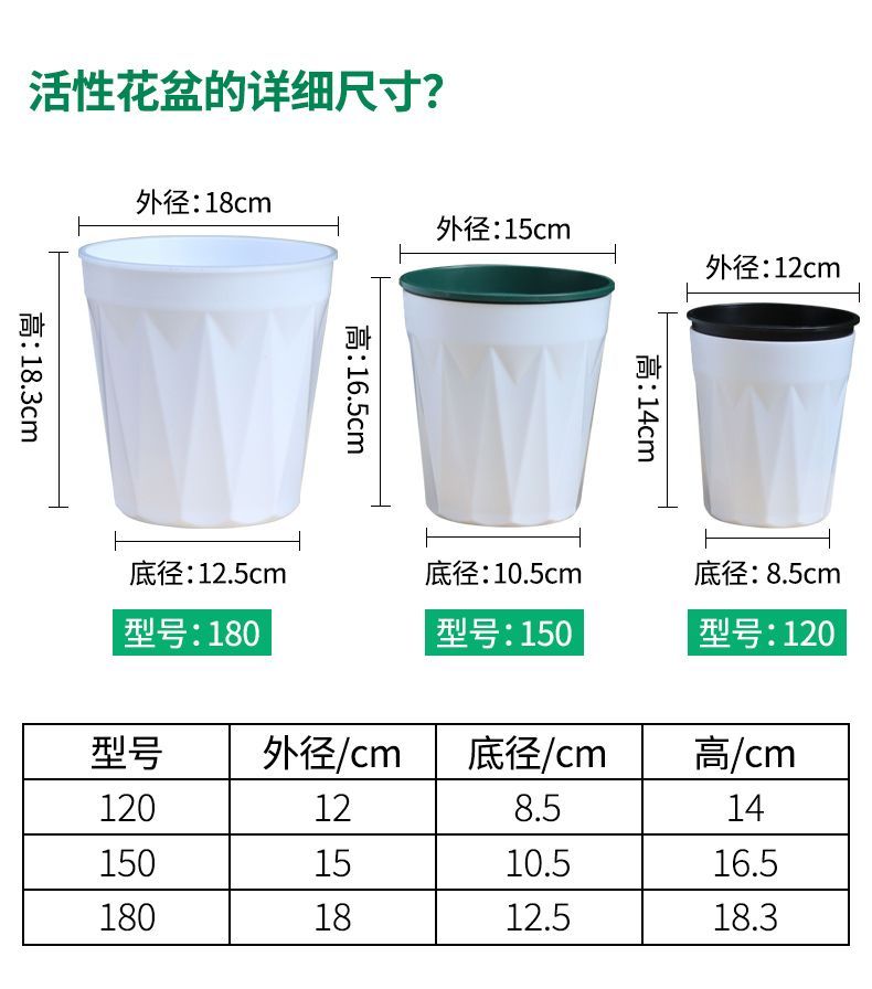 【新疆包邮】天南星科自吸水懒人塑料加厚透气水培树脂控根双层套盆