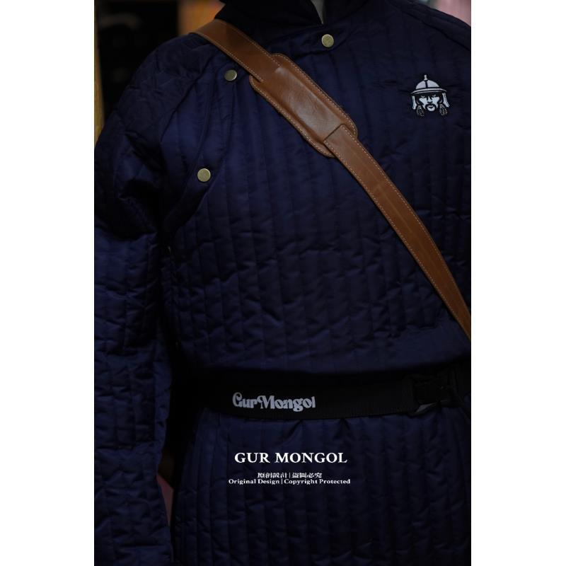 GUR MONGOL  2025 款棉民族风长袍保暖藏青冬季