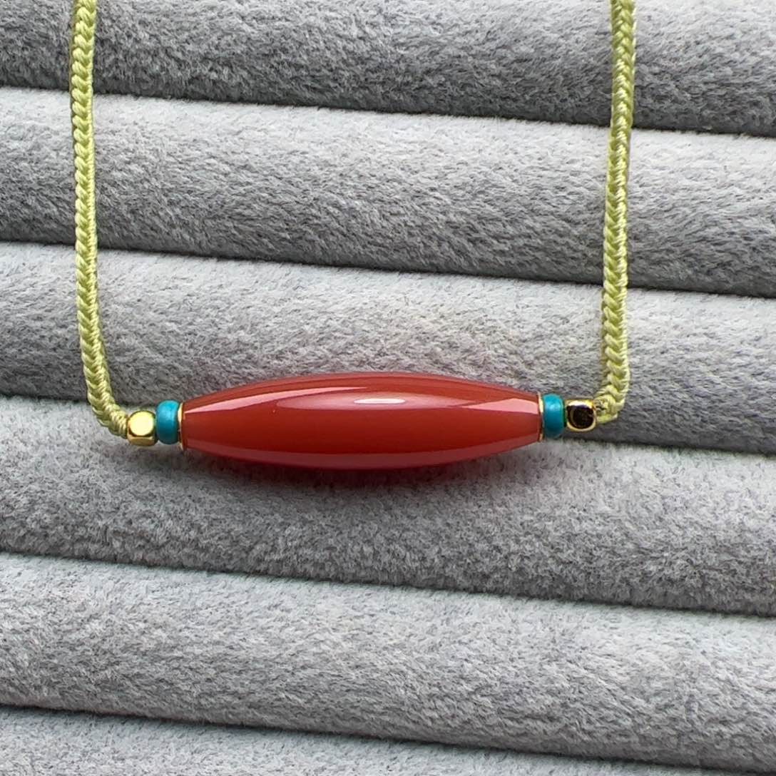 南红玛瑙原矿南红34mm未镶嵌