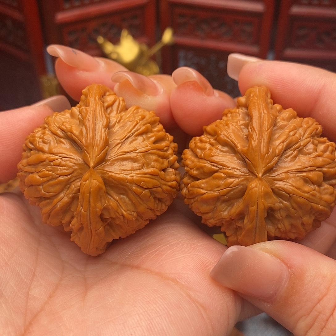 文玩核桃把件45精品毕业白狮子