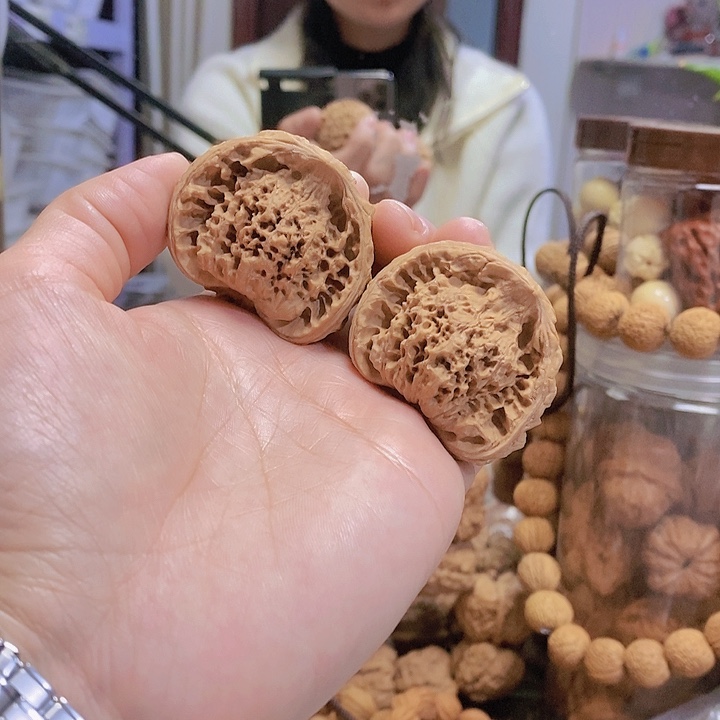 【闪购商品】文玩核桃把件44.5蛇头