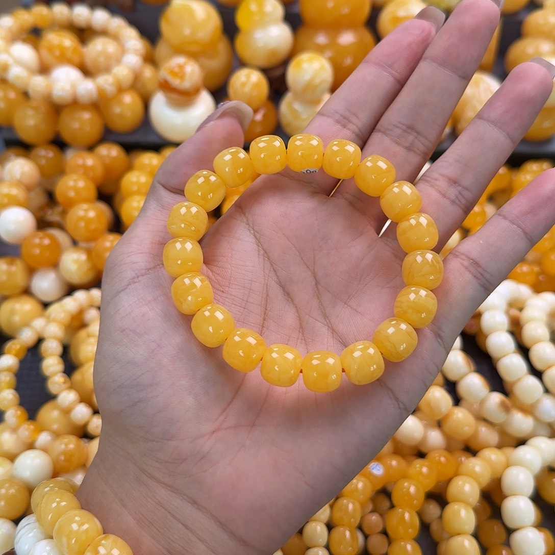 蜜蜡未镶嵌珠宝奇石同料12mm