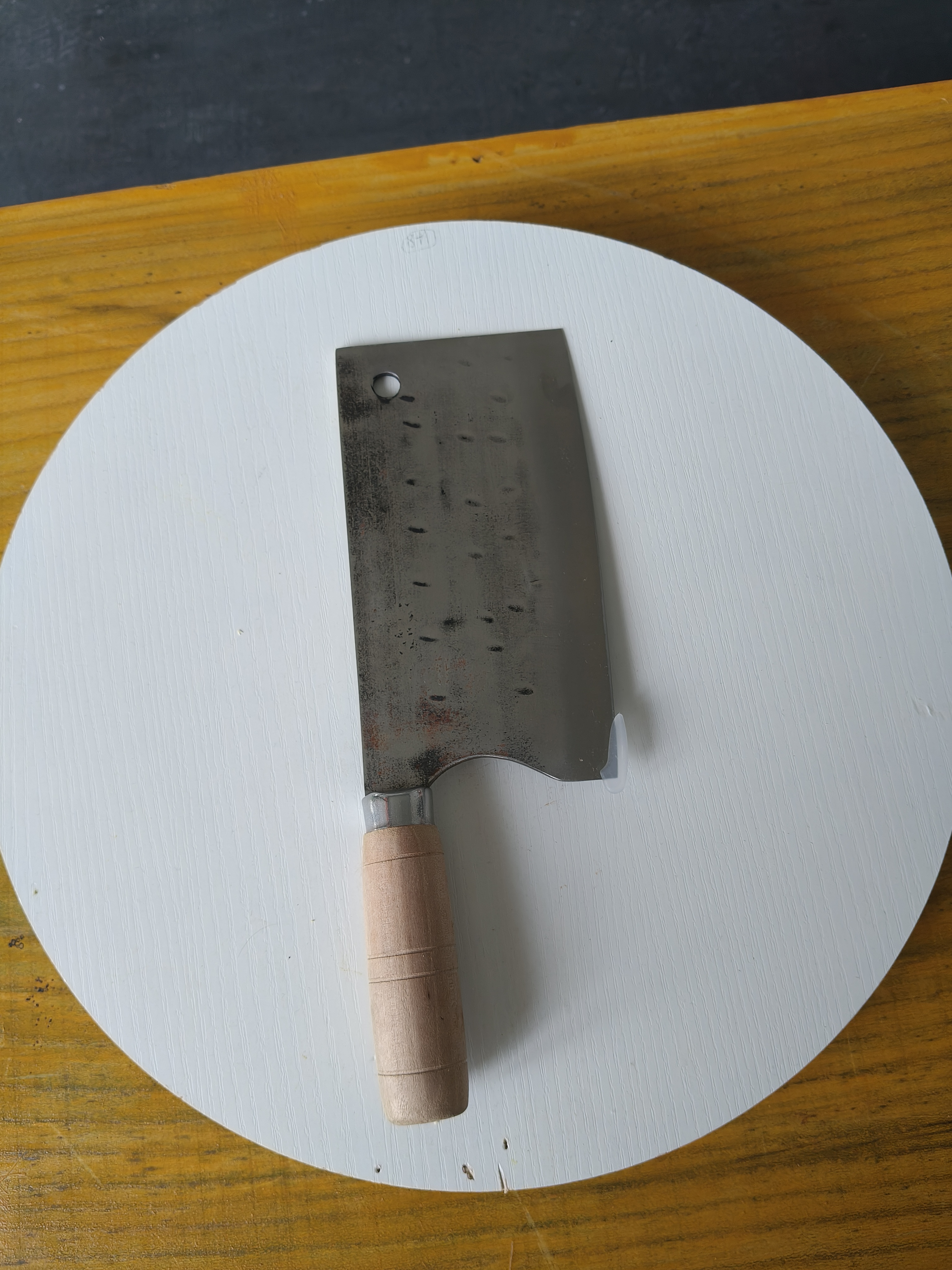 寒月手工刀复古款切片切菜厨具锋利菜刀纯手工