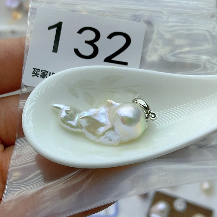 淡水珍珠颈饰银S925镶嵌