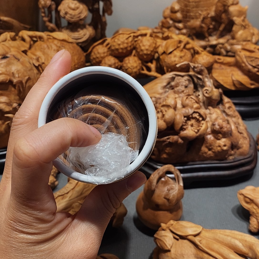 檀香木老山檀香盘香2小时