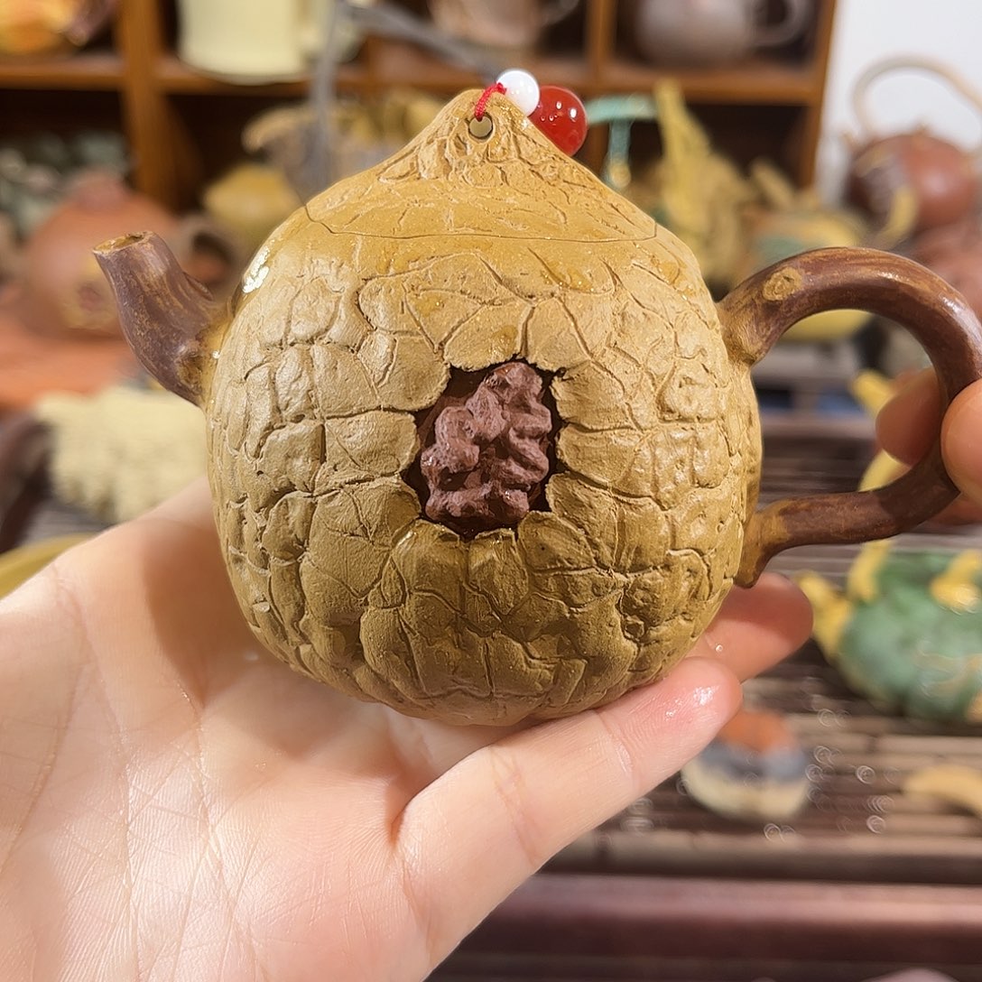紫砂茶宠紫砂核桃
