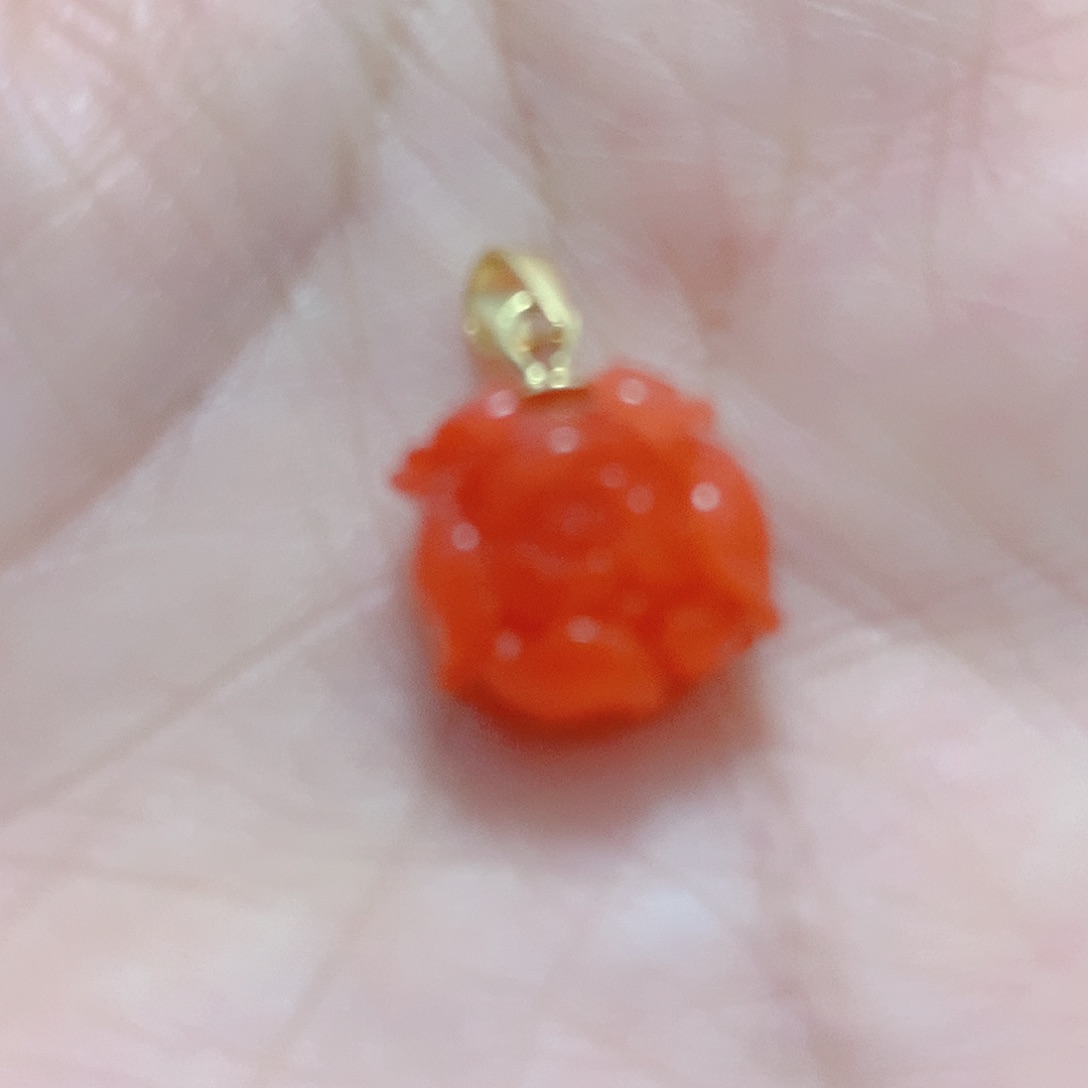 南红玛瑙银S925镶嵌吊坠(不含链)