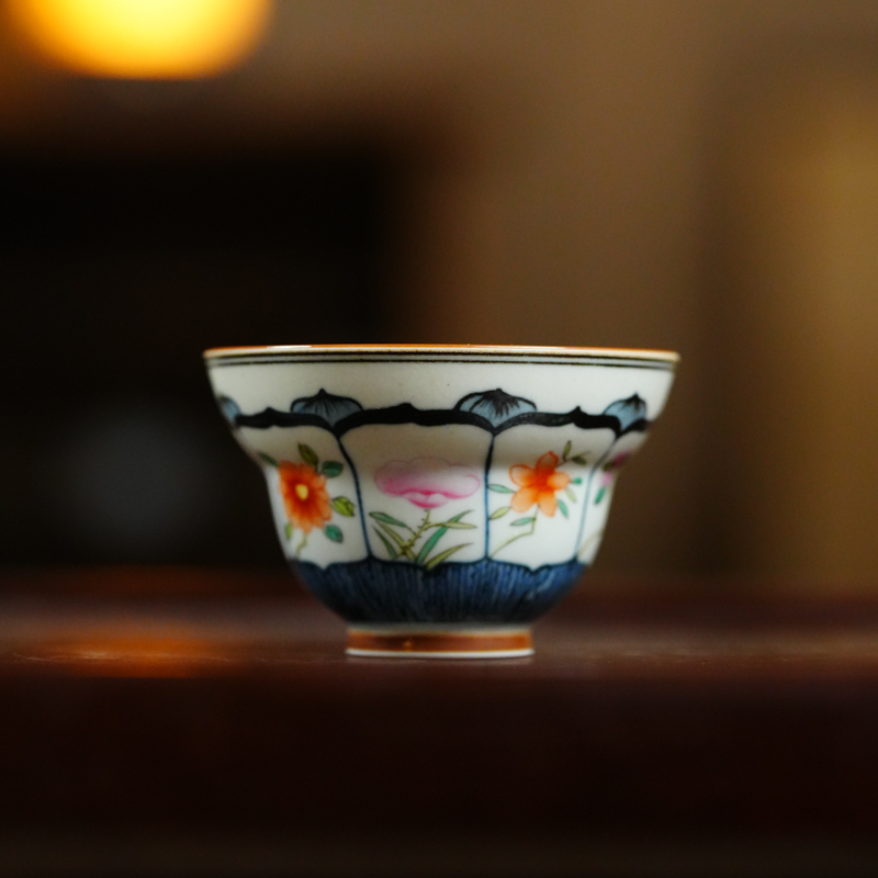 【非遗好物】 十二花神-霖溪山房-折腰杯（霖溪0175）