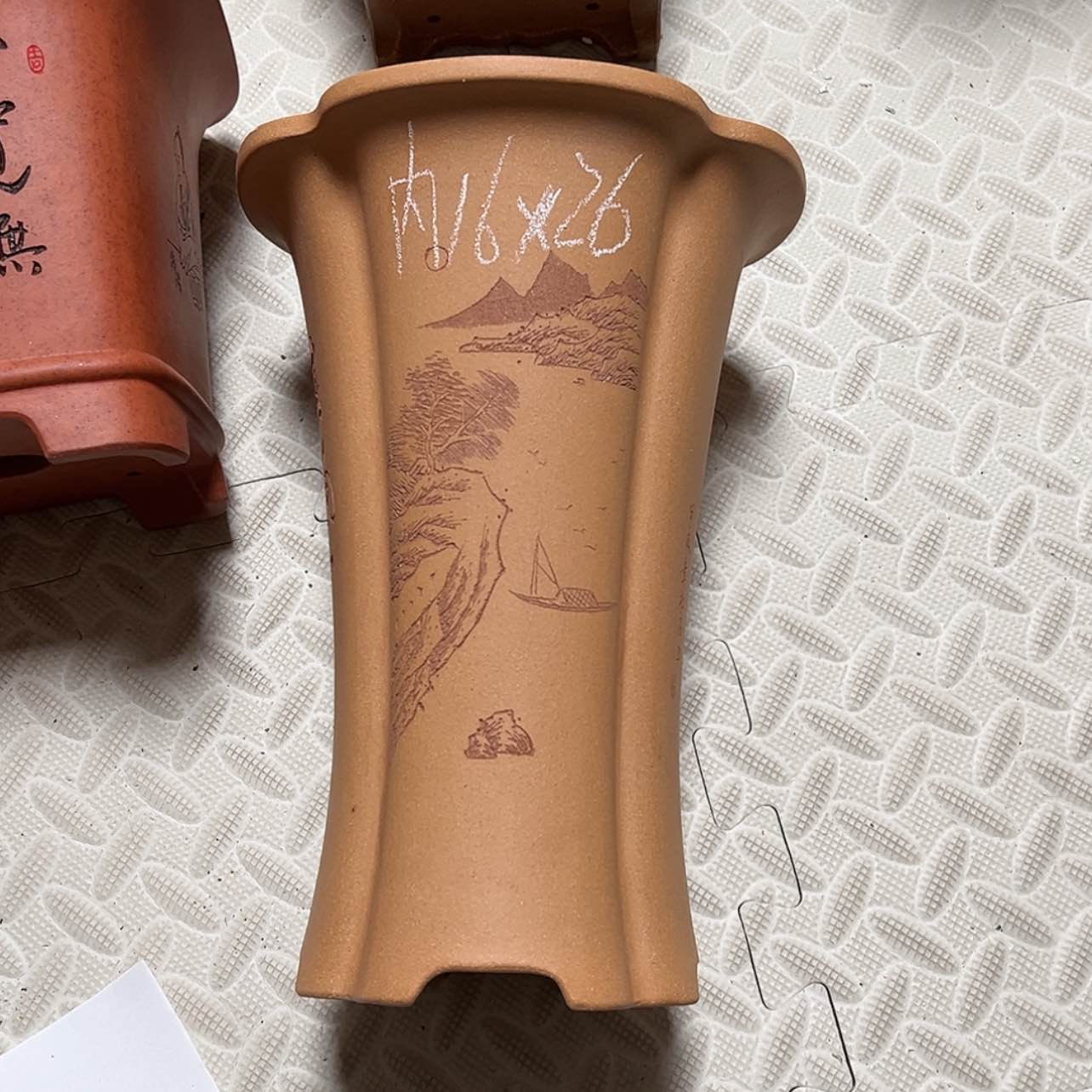 【闪购商品】紫砂花盆周之夏精品紫砂花盆