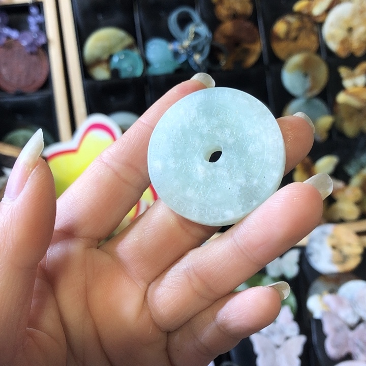 岫玉未镶嵌岫玉耳环