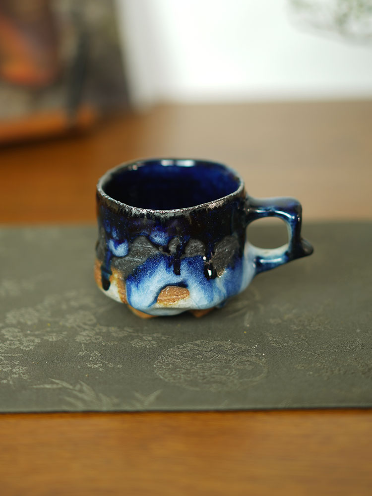 禾先集物 日本备前烧匠人马场隆志作品 马克杯 茶道零配1848