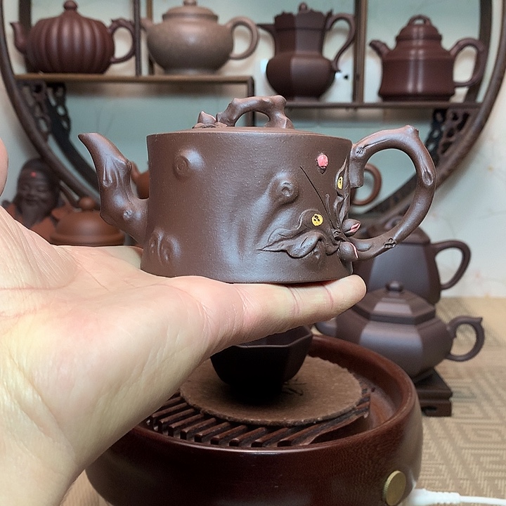 浪***涯茶壶紫砂原矿紫砂壶