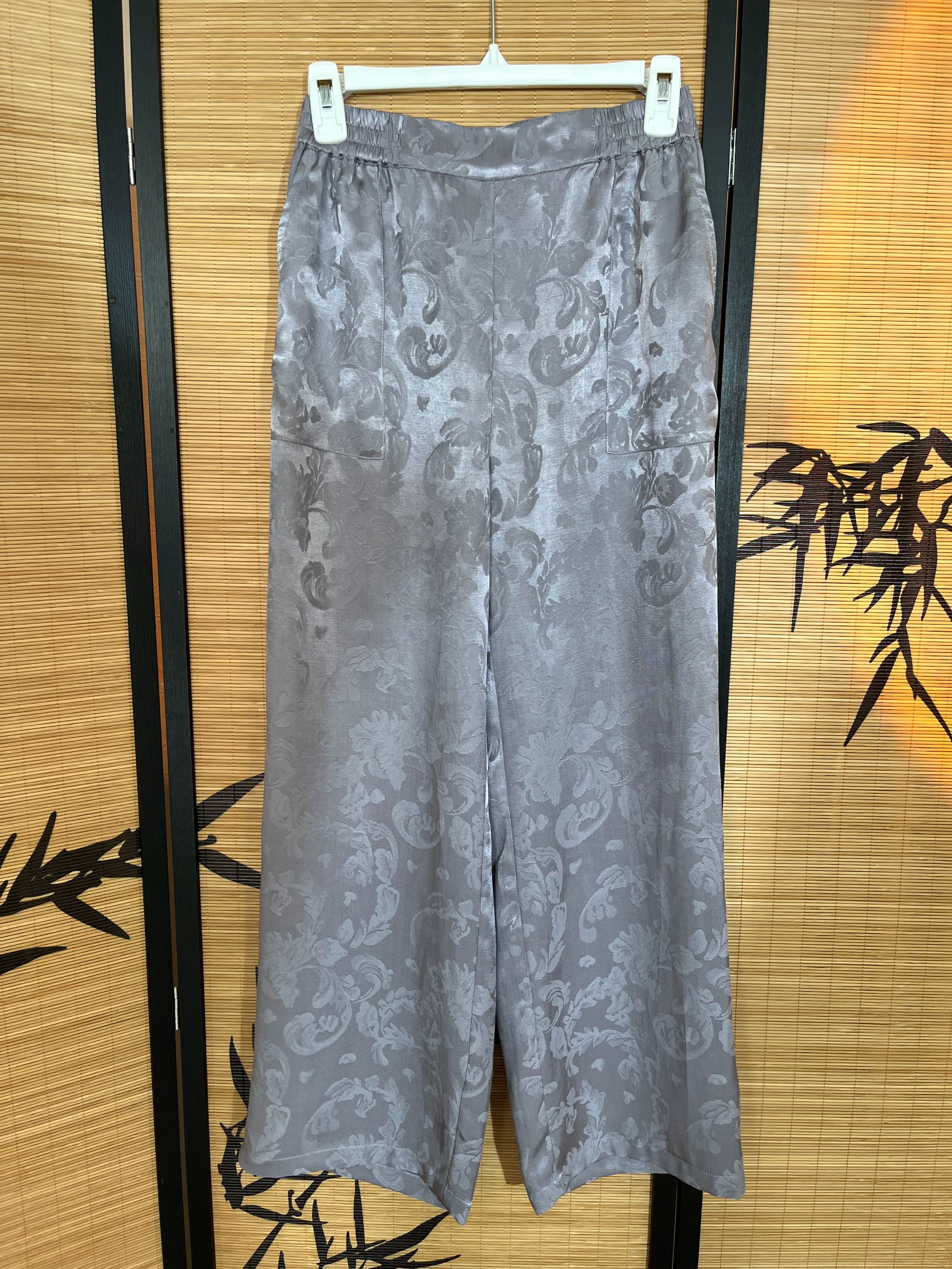 潇潇-灰色日常新中式复古休闲时尚百搭直筒裤织星坊